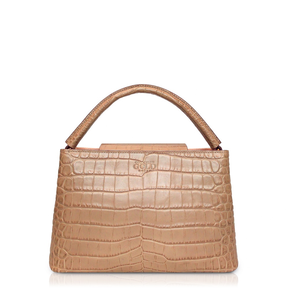 COCOCELUX GOLD ｻﾏﾝﾀ社製牛革ｸﾛｺ型押し 1本手2WAY ﾊﾞｯｸﾞ | material