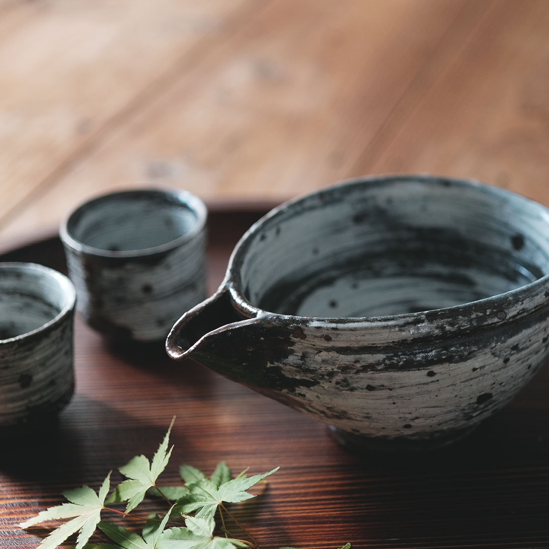 斑唐津 盃/一点もの | 唐津焼 雅樂窯 ( うたがま ) | 糸島くらし×ここ