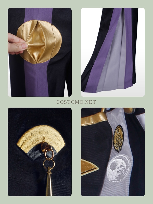 送料無料】※改訂版【2】※ とうらぶ風 黒×金×白 膝