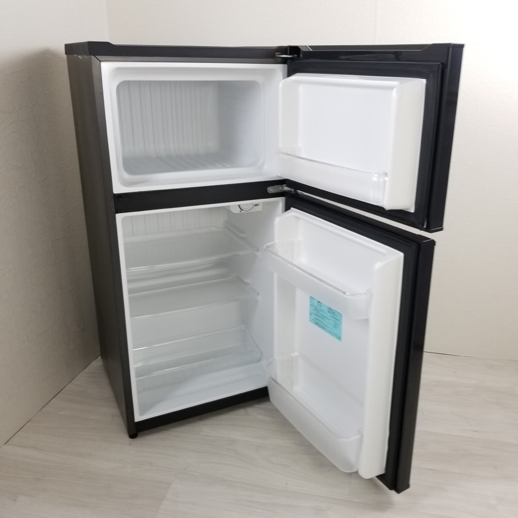 中古 2ドア冷蔵庫 ブラック 黒 ハイアール 106L 2014年～2015年製