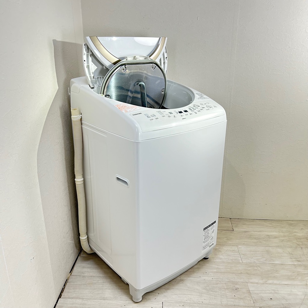 中古 タテ型洗濯乾燥機 東芝 AW-9V6 2018年製 洗濯9.0kg 乾燥4.5kg