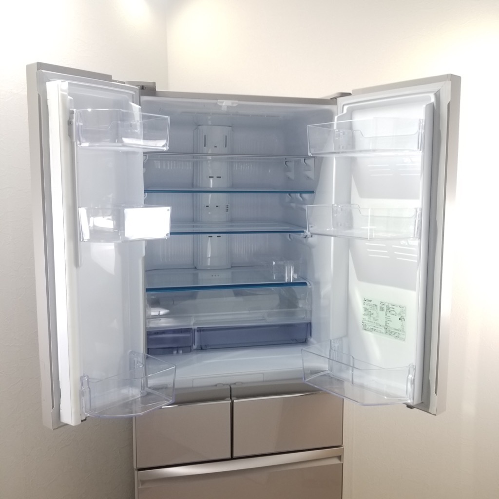 三菱 MITSUBISHI ノンフロン冷凍冷蔵庫 6ドア フレンチドア 465L 三菱