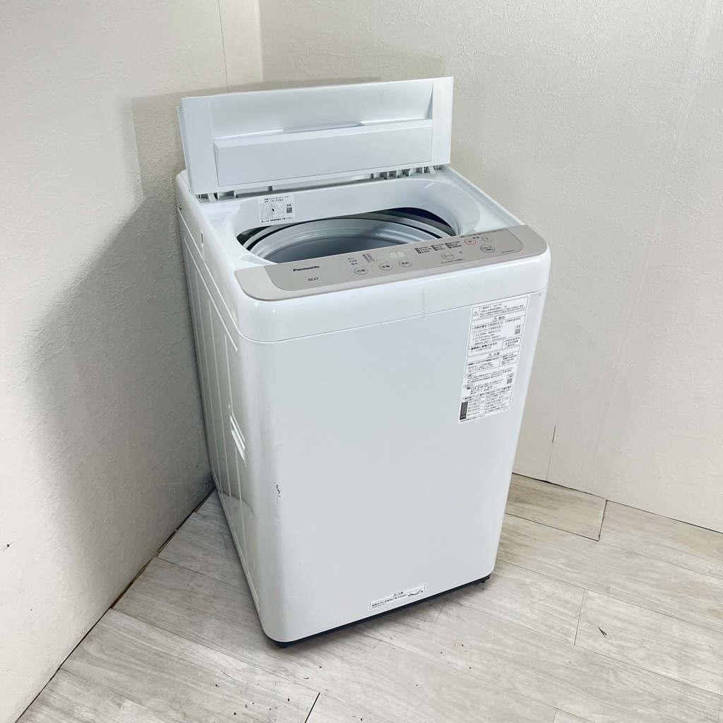 中古 6.0kg 全自動洗濯機 パナソニック NA-F60B14 2021年製造 新生活
