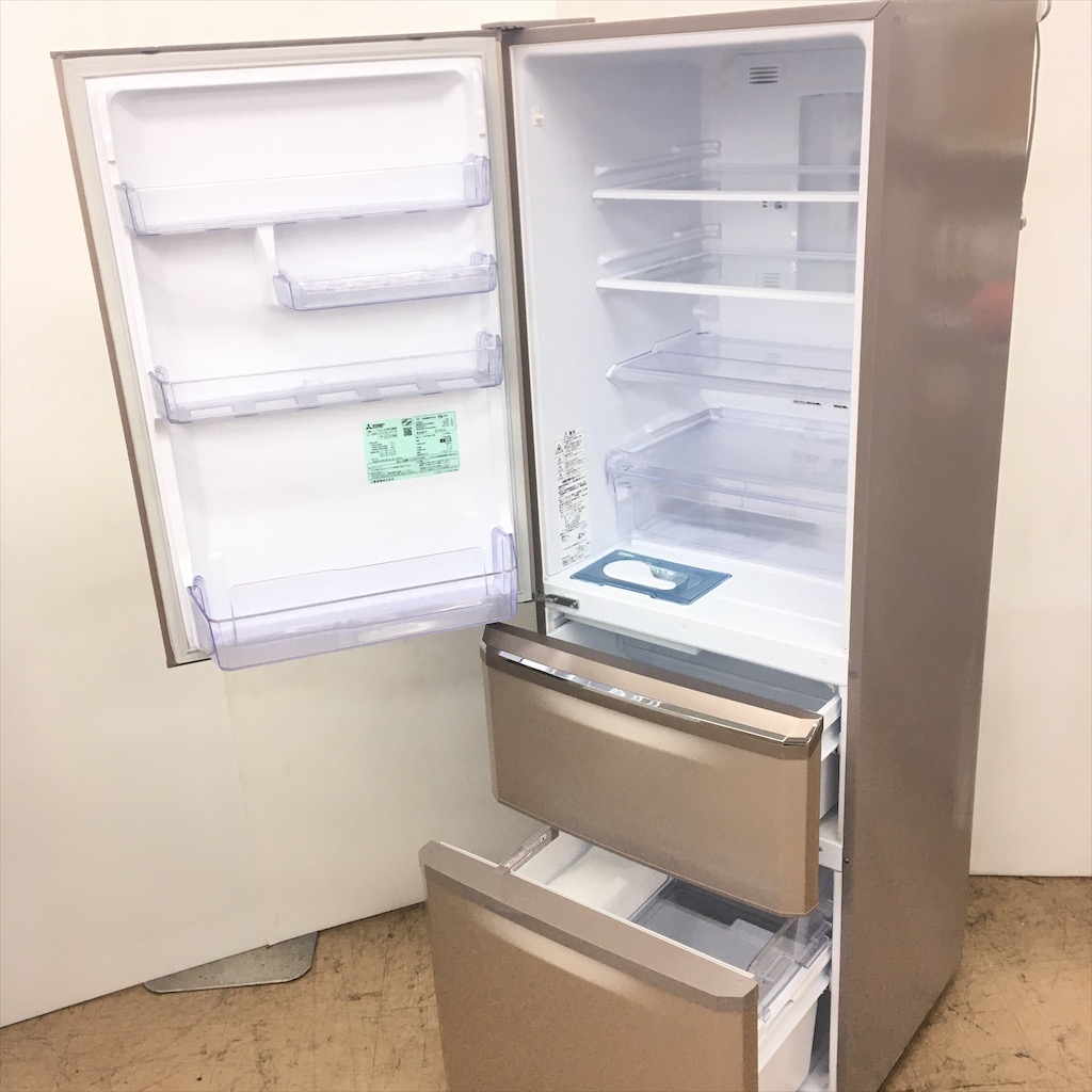 MITSUBISHI 冷蔵庫 3ドア MR-C37EY-R自働製氷機付 Used MITSUBISHI