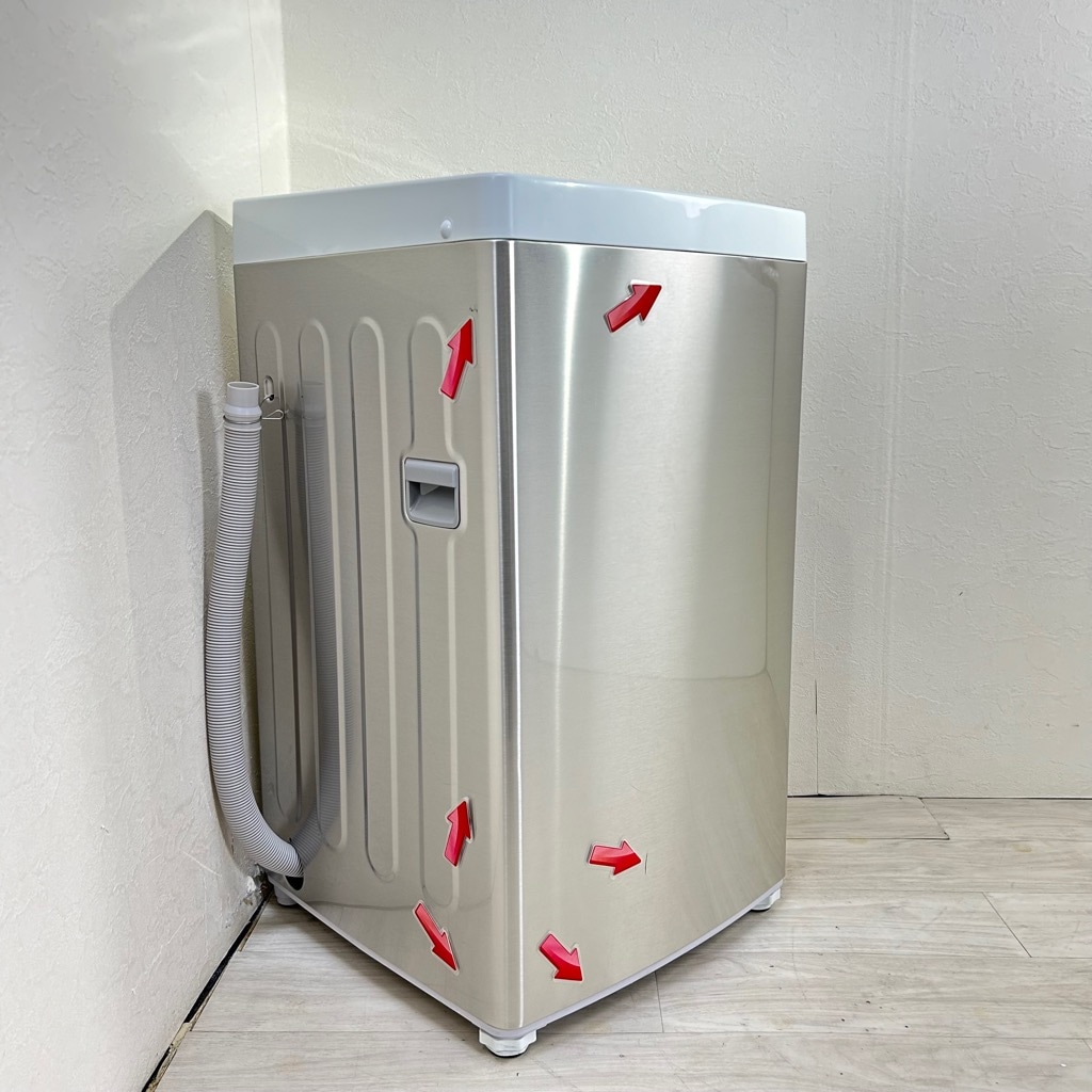 中古 5.5kg 全自動洗濯機 送風乾燥機能 エルソニック EH-L55DDS2 2020