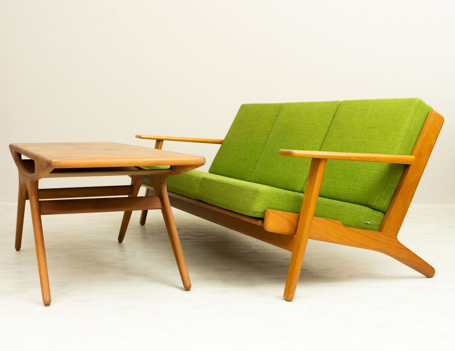 ハンスウェグナー GE290 3人掛けソファ チーク 北欧ビンテージCLOVERSKY