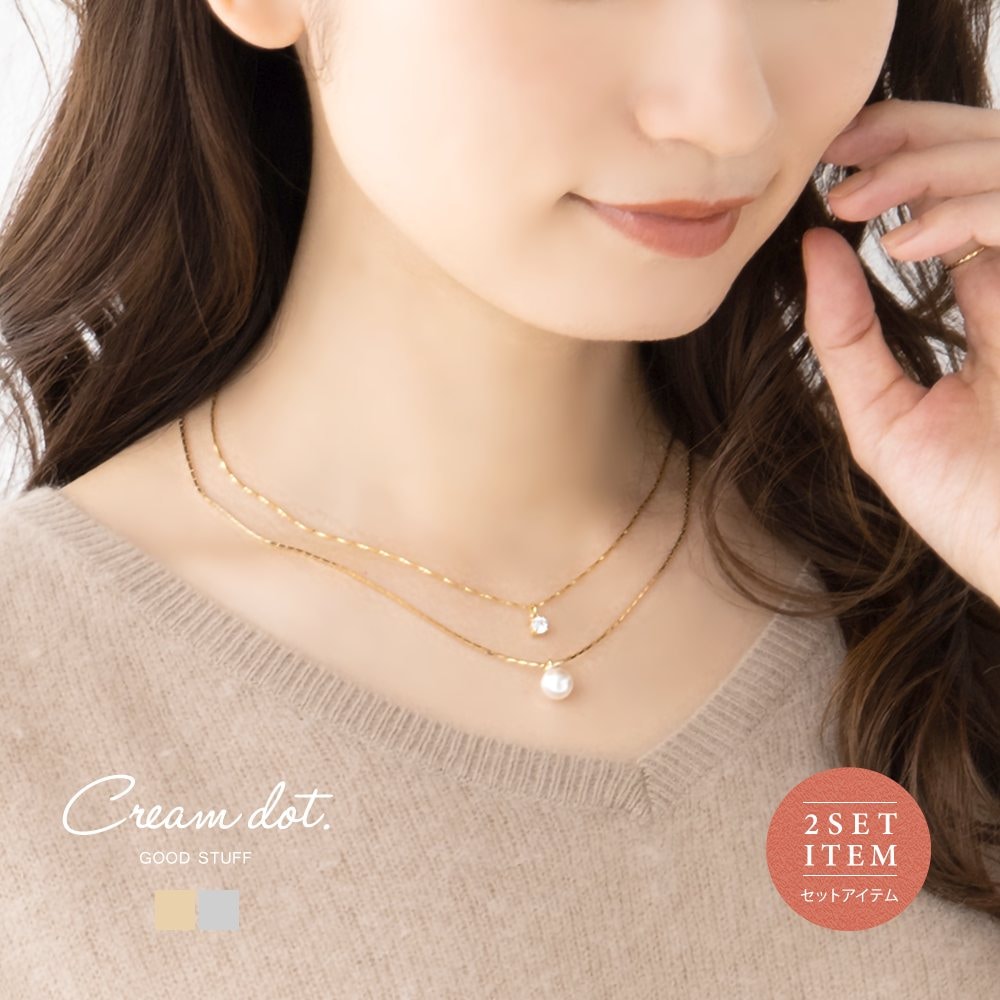 未使用保管品】HOGUS パールコーティング ネックレス 未使用保管品