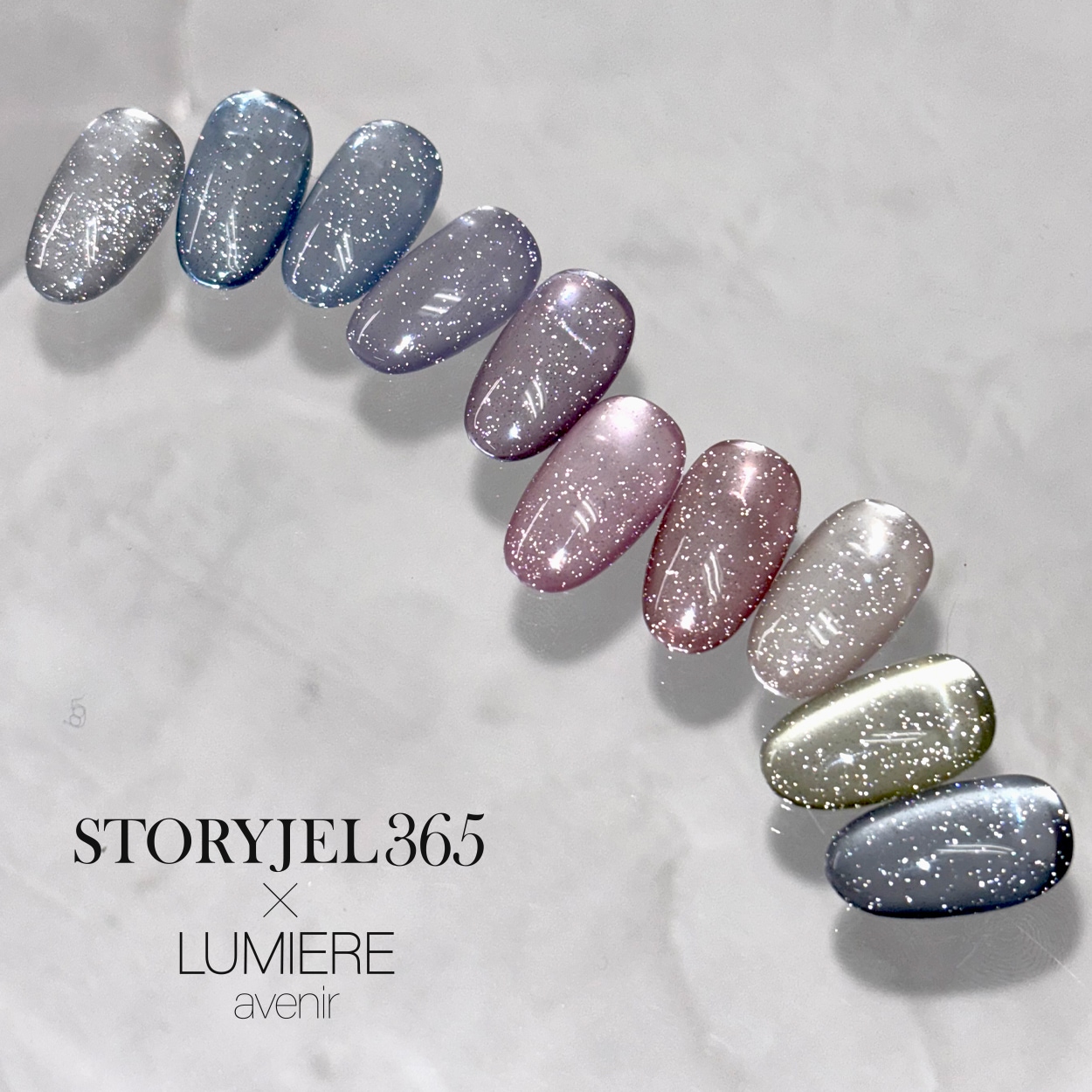 STORYJEL365×LUMIERE】新色フラッシュマグネットカラージェル4g×10色