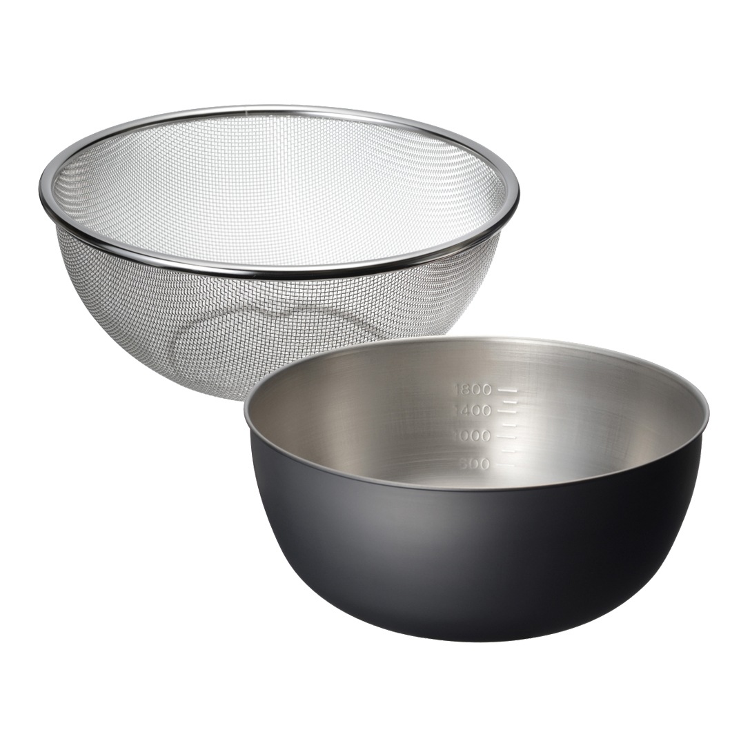 燕三条 おかって印 ステンレスざる・ボールセット