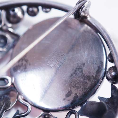 N.E.FROM（N.E フロム）ローズクォーツ 魚ブローチ