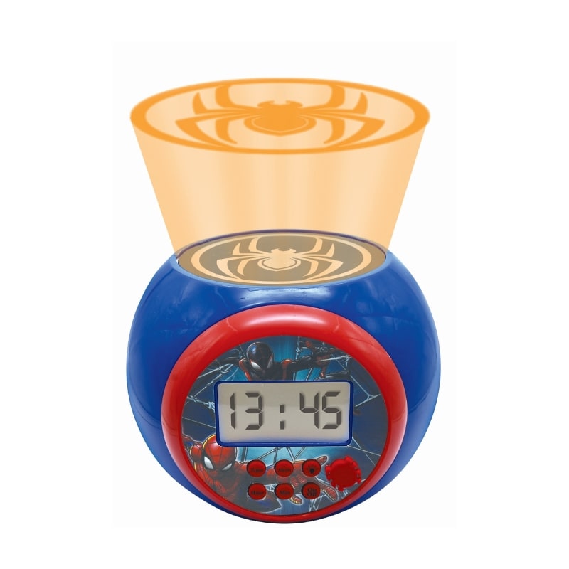プロジェクター目覚まし時計 スパイダーマン
