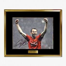 ギグス直筆サイン入りマンチェスターU13/14ホームユニフォーム | THE