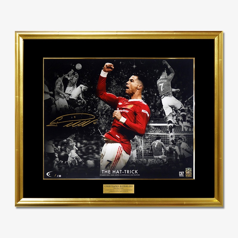 世界限定30枚] ロナウド直筆サイン入りグラフィックアート 