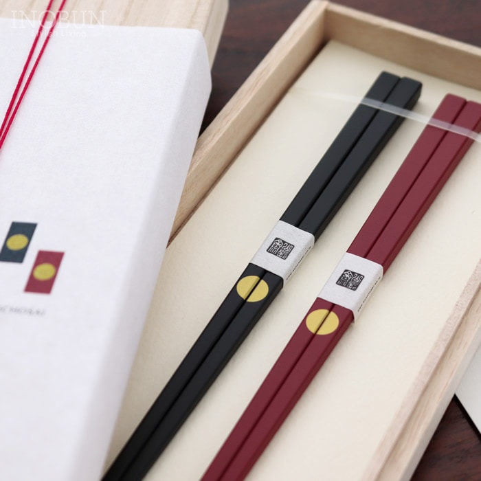 京のお箸 京都・公長斎小管 銀市松箸 2膳ギフトセット 夫婦箸 日本製