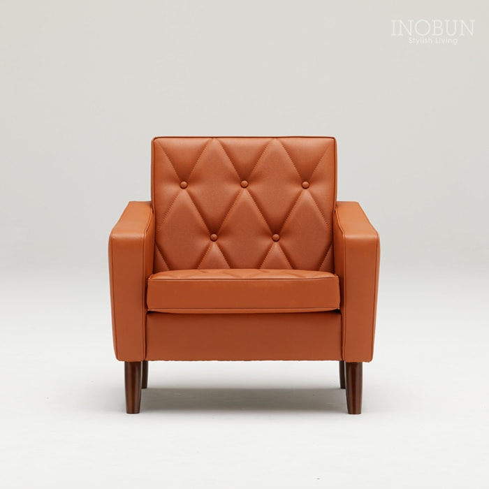 カリモク60 ロビーチェア1シーター リーベルブラウン ダークウォールナット