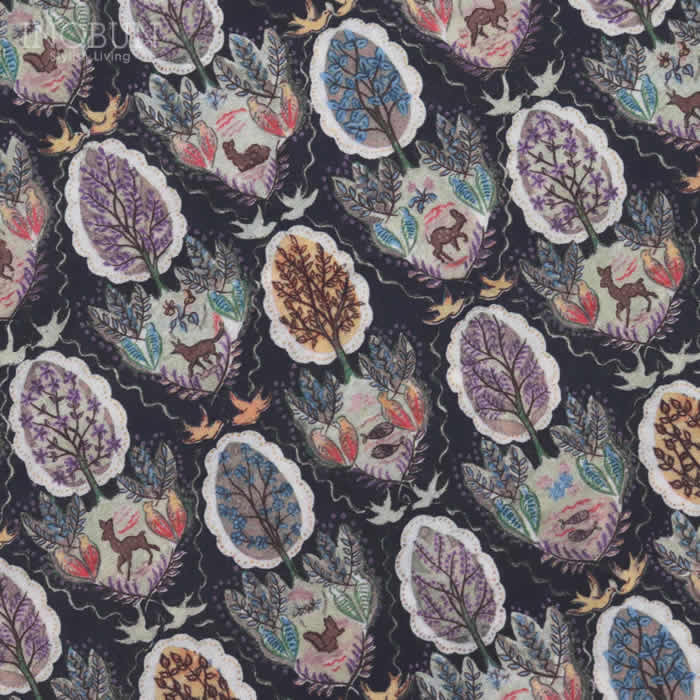 Parkes 北高 × リバティ バンドカラービッグシャツ Vincent/D ネイビー