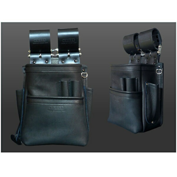 ニックス KB-201SPDX 自在型チェ－ンタイプ 総グローブ革2段腰袋 テ