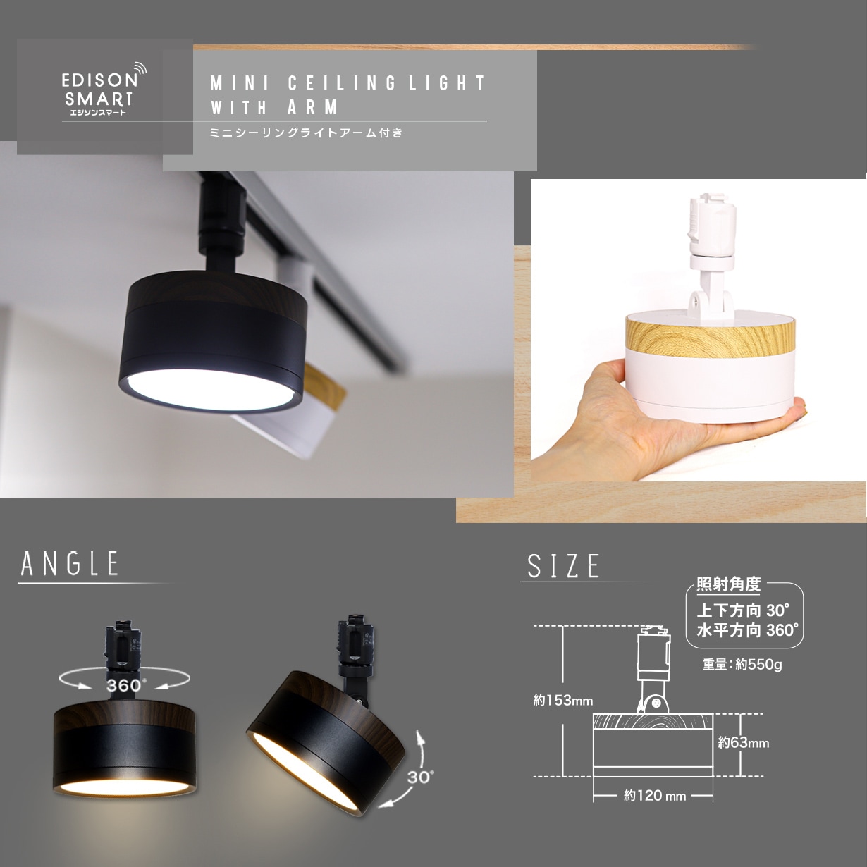 売り尽くしSALE☆20％OFF】エジソンスマートミニシーリングライト