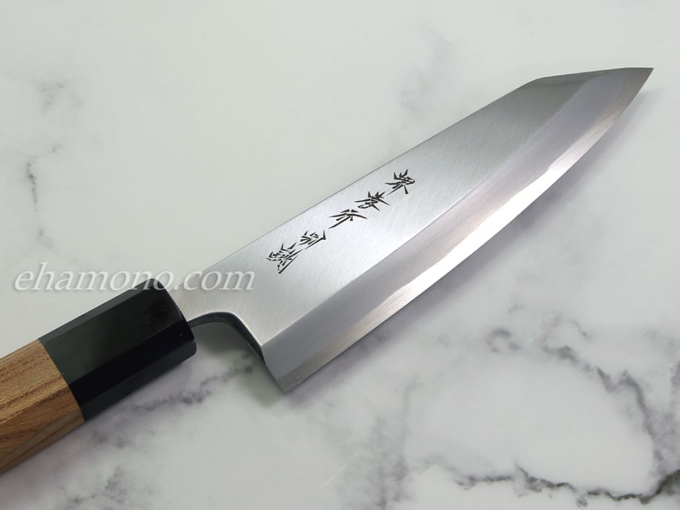 01552 包丁 剣型切付 尺 440c鋼 切味抜群 箱付 未使用