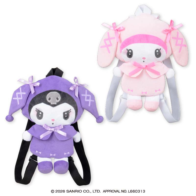マイメロディ♡クロミ 月夜のメロクロぬいぐるみリュック3 | 先月