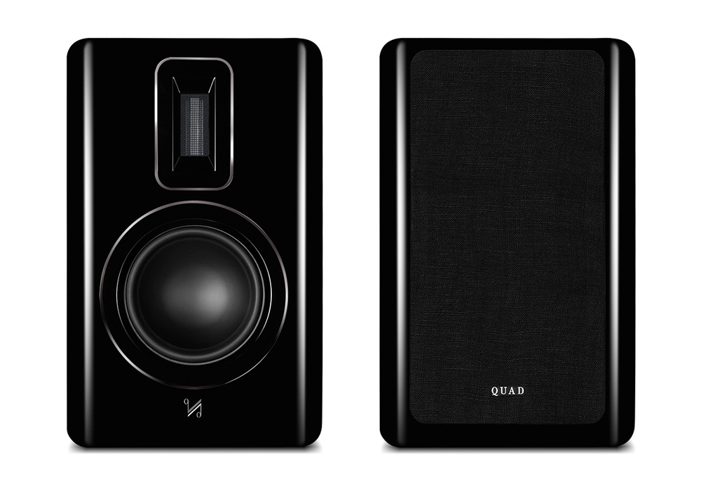 QUAD - REVELA1/ピアノウォールナット（ペア）ブックシェルフ