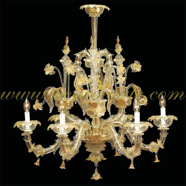 VENICE ARTE】ヴェネチアンガラスシャンデリア6灯(φ850×H900mm) | EL JEWEL