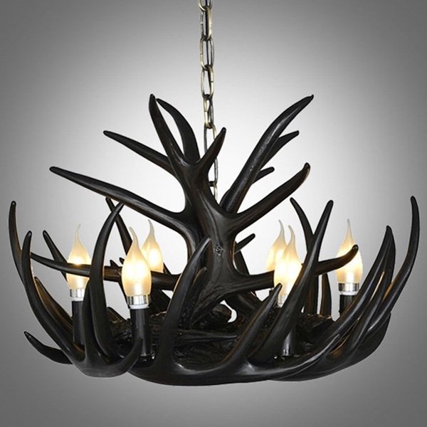 鹿の角】ホーンシャンデリア 6灯（Φ550×H380mm）***** | EL JEWEL