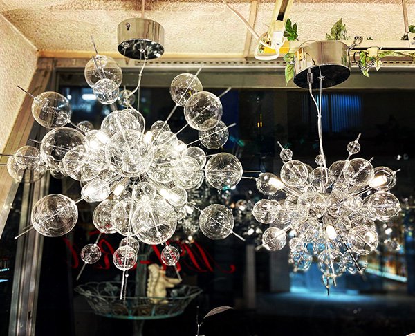 バブルシャンデリアLED12灯 シルバー（φ750mm） | EL JEWEL