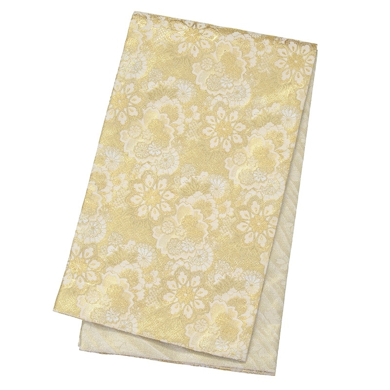 袋帯 正絹 金 白桜 雅 芯入り | 大人和装,婦人着物・袴・帯,袋帯・帯芯