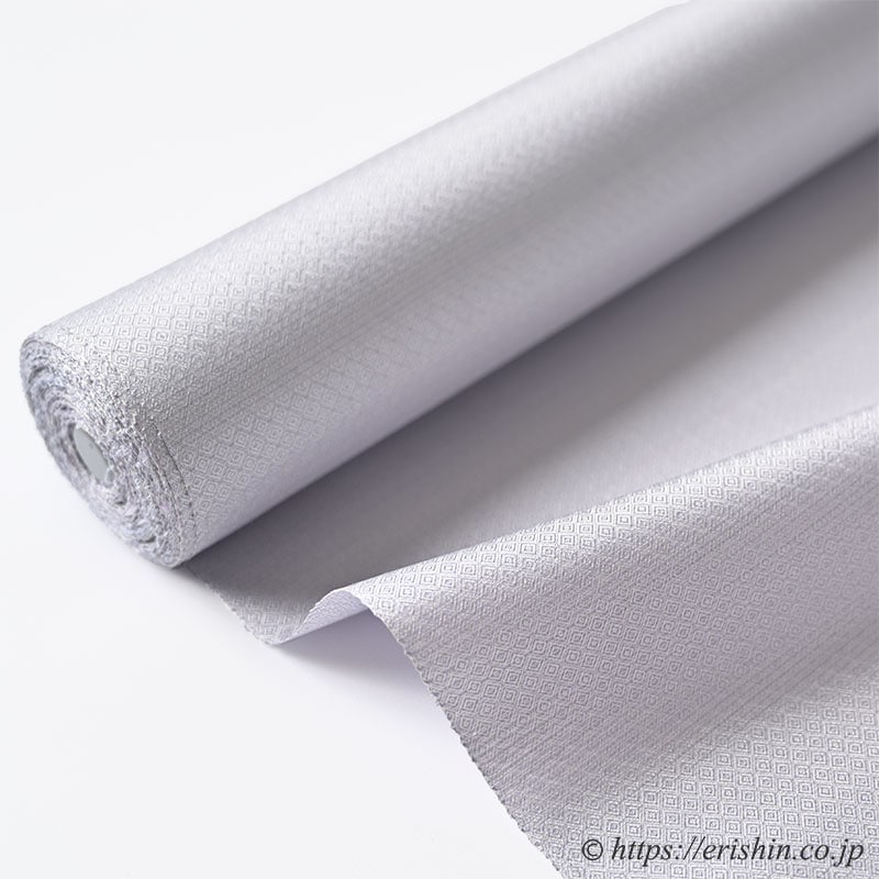 下井伸彦 下井紬/無地まるまなこ（淡藤色）下井伸彦『着物・呉服えり新』