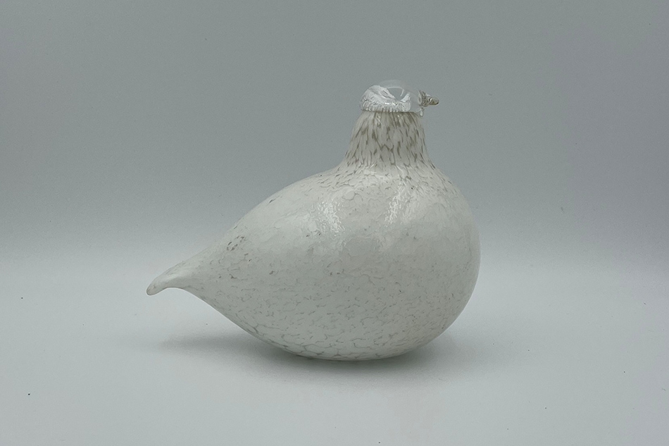 ヴィンテージ】13 Riekko／Willow Grouse ホワイト フリーデザイン