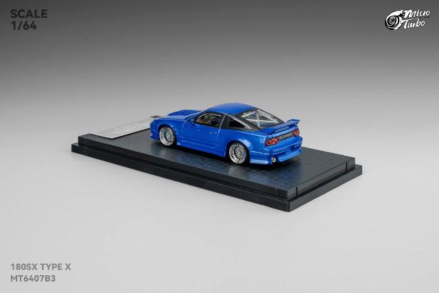 新品 MT6407B3 Micro Turbo 1/64 180SX TYPE X Metallic Blue, Boost