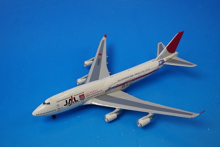 1/400 B747-446 JAL 国際線就航50周年 JA8906 フェニックス/中古