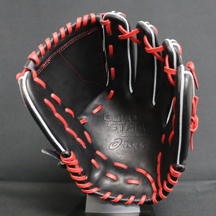 asics 軟式グローブ BGR4TA レッド/ブラック asics 軟式グローブ