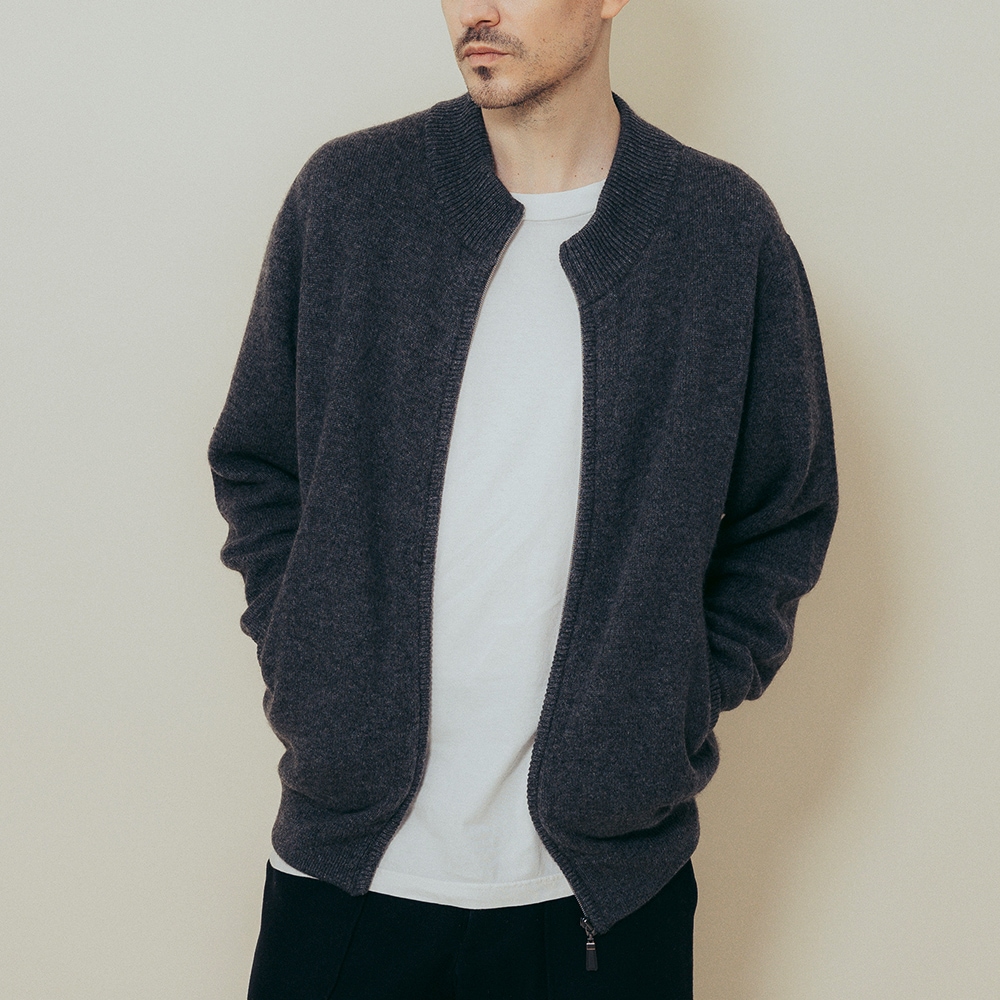 カシミヤ100％ ジップアップ | Material,Cashmere | FUKAKINET