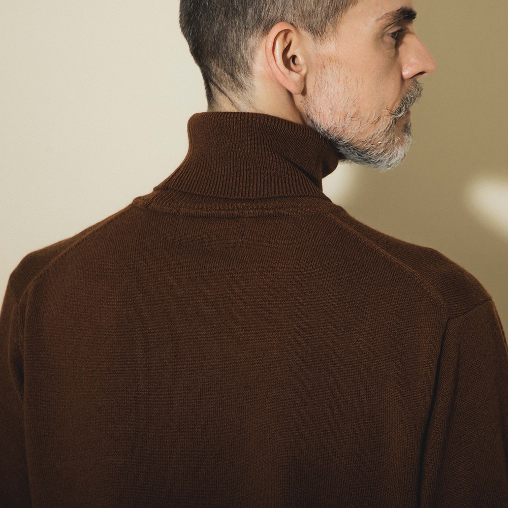 カシミヤ100％ タートルネック | Men's Knit | FUKAKINET