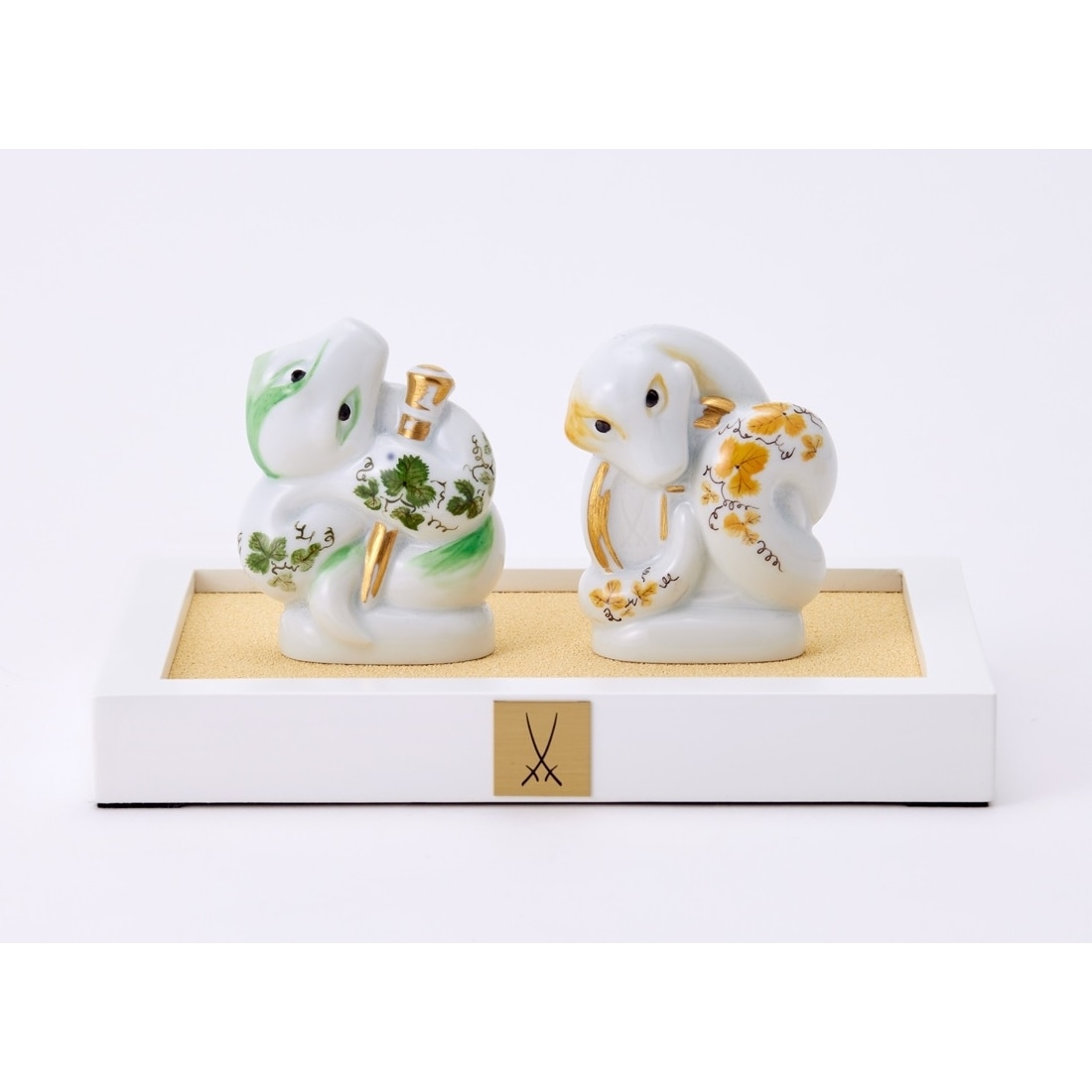 ☆マイセン☆アトリエ作品☆手びねり人形☆干支【巳年】☆一級品