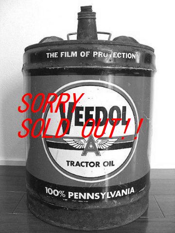 ☆1960's VEEDOL ビードル ビンテージ 5GAL オイル缶 ESSO シェル