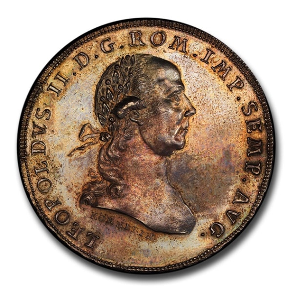 1791年 レオポルド2世 ターラー銀貨 ターレル ドイツ レーゲンスブルク