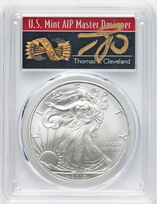 トーマス・S・クリーブランド サイン入り】アメリカ 1ドル シルバー