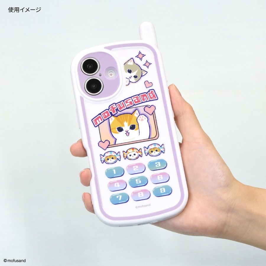 mofusand iPhone16 対応 レトロガラケー風ケース | ま行,mofusand