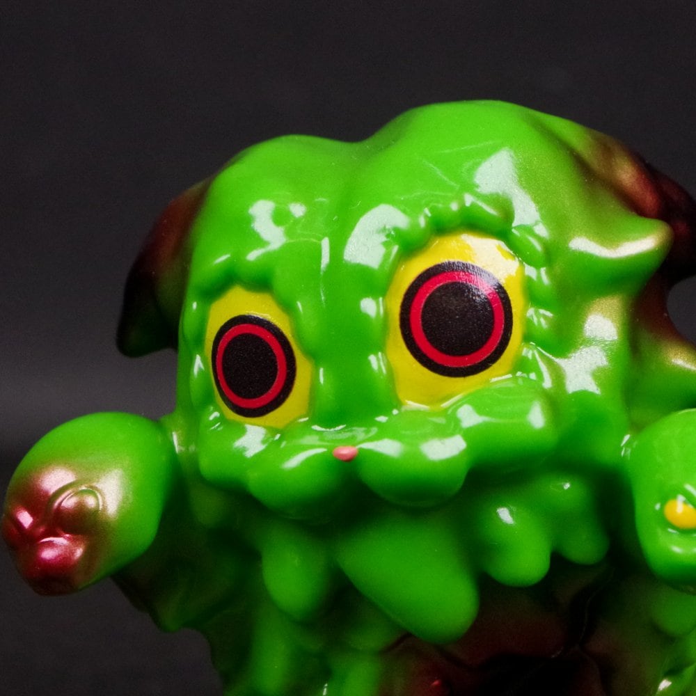 ソフビ/MEOWWWTHRA(ニャスラ)/ベビースドラ/グリーン｜墓場の画廊