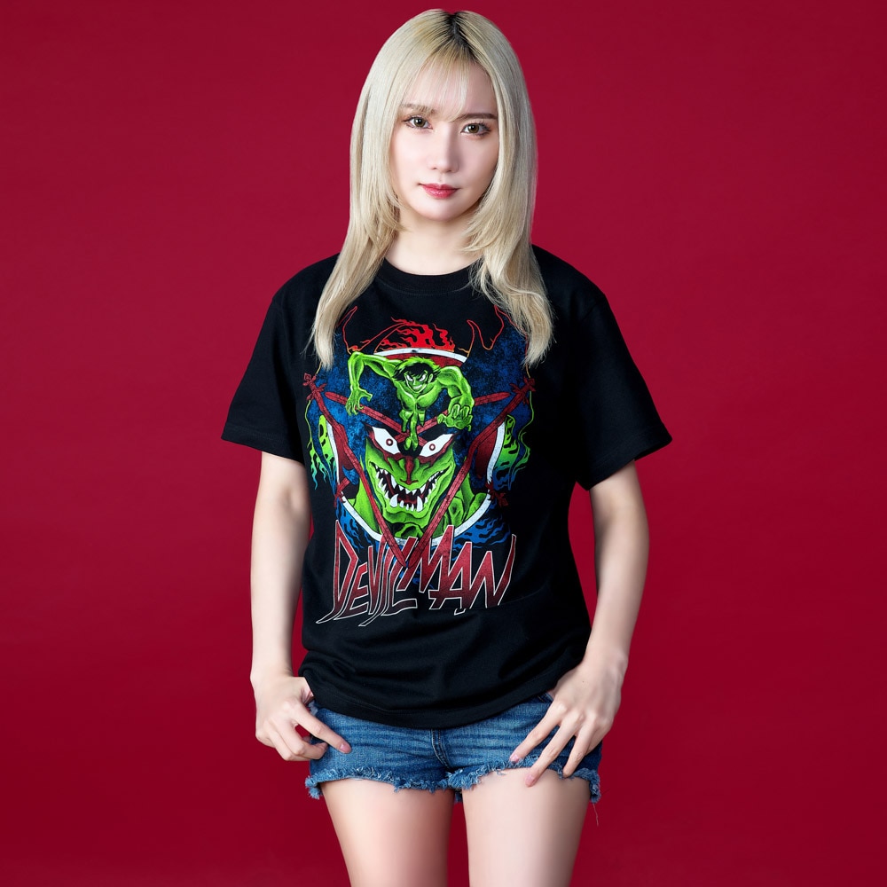 デビルマン/DEVILMAN Tシャツ/不動明 デビルマン/黒/ 墓場のメタル