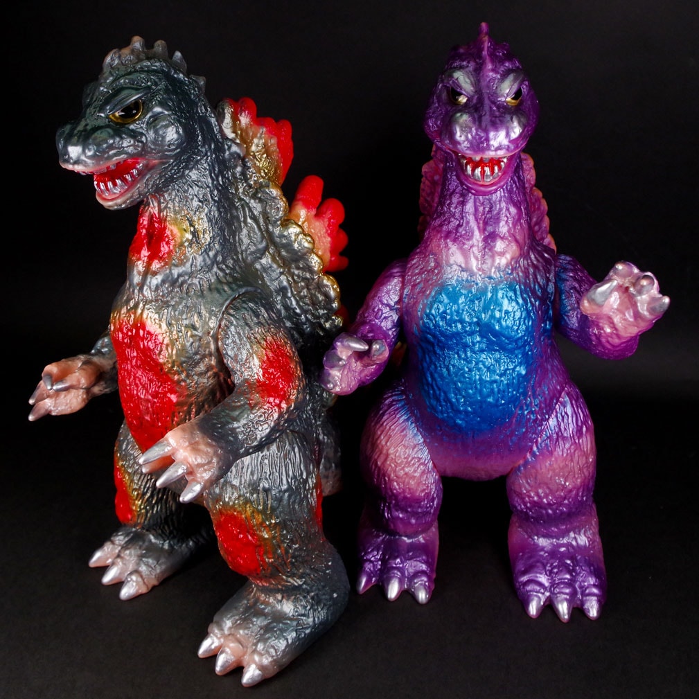 ゆ*じ様 当時物 ブルマァク ゴジラ 赤目 スタンダードサイズ ソフビ