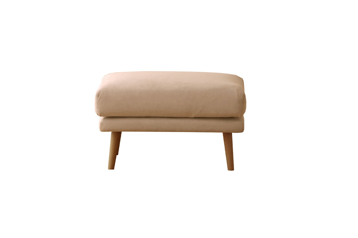 廃番25％OFF】HELEN SOFA オットマン ベージュ色 オーク脚/ウォルナット脚