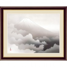 横山大観 霊峰四趣・夏 高精細複製画 額 : ホーリ通信 アートの友 横山