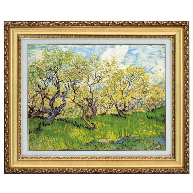 ゴッホ 「花咲く果樹園」 10号 所蔵：ファン・ゴッホ美術館 立体複製