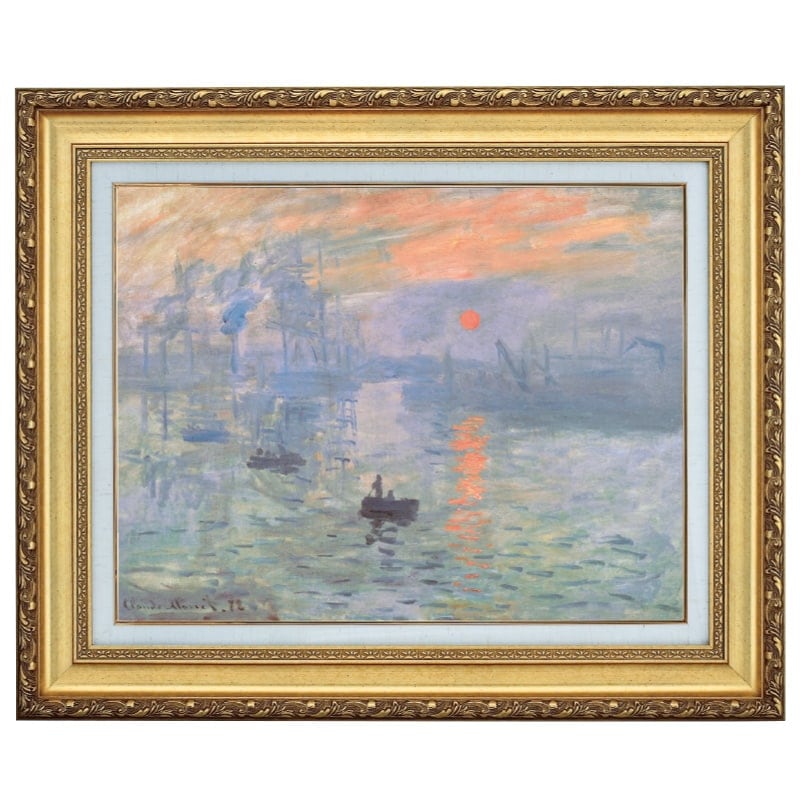 モネ 「印象・日の出」 10号 西洋絵画 立体複製名画 【5％ポイント還元
