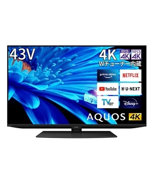 SHARP 4T-C43EN2 液晶テレビ AQUOS 4K 43V型 4TC43EN2 : シャープ