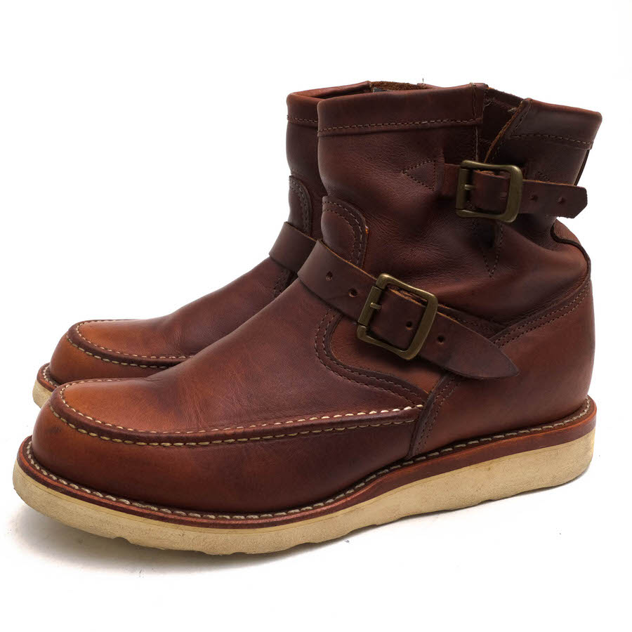 CHIPPEWA 97876 MOC ENGINEER BOOTS TAN RENEGADE / チペワ 7インチ